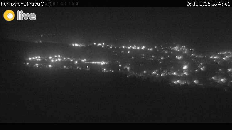 Město Humpolec - Humpolec z hradu Orlík - 26.12.2025 v 18:45