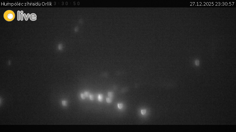 Město Humpolec - Humpolec z hradu Orlík - 27.12.2025 v 23:30