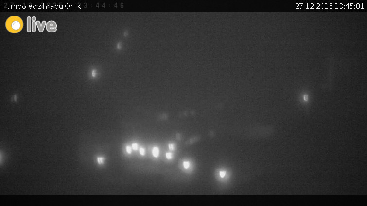 Město Humpolec - Humpolec z hradu Orlík - 27.12.2025 v 23:45
