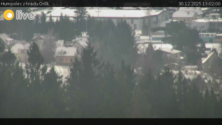 Město Humpolec - Humpolec z hradu Orlík - 30.12.2025 v 13:02