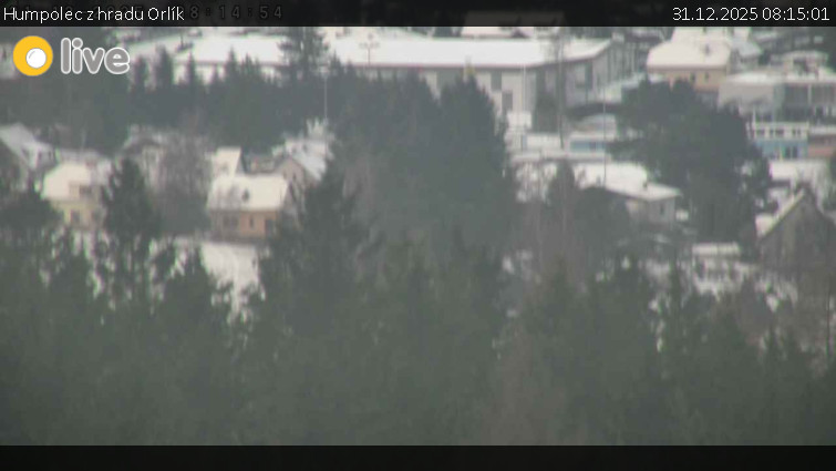 Město Humpolec - Humpolec z hradu Orlík - 31.12.2025 v 08:15