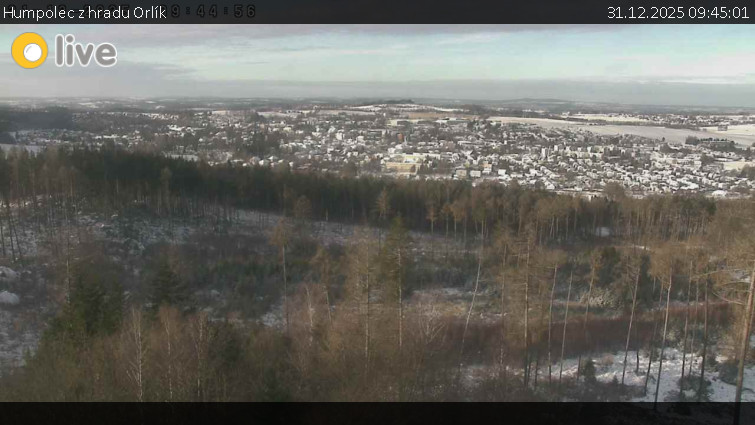 Město Humpolec - Humpolec z hradu Orlík - 31.12.2025 v 09:45