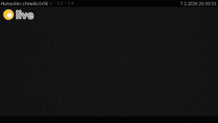Město Humpolec - Humpolec z hradu Orlík - 7.2.2026 v 20:30