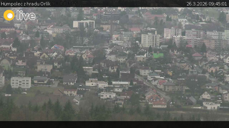 Město Humpolec - Humpolec z hradu Orlík - 26.3.2026 v 09:45