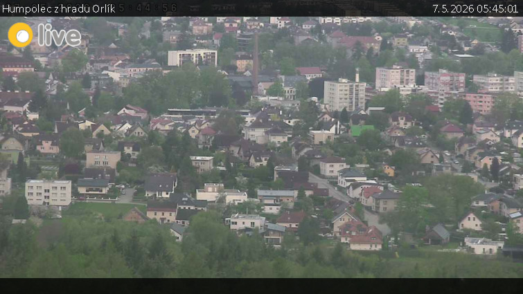 Město Humpolec - Humpolec z hradu Orlík - 7.5.2026 v 05:45