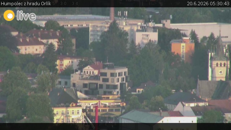 Město Humpolec - Humpolec z hradu Orlík - 20.6.2026 v 05:30