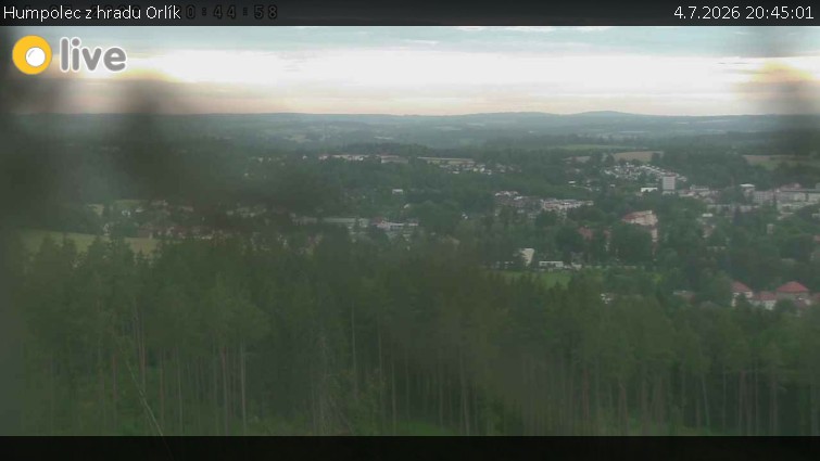 Město Humpolec - Humpolec z hradu Orlík - 4.7.2026 v 20:45