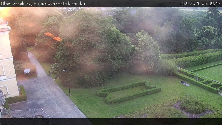 Obec Veselíčko - Příjezdová cesta k zámku - 16.6.2026 v 05:00
