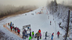 Kamera u nástupu na vlek svah A