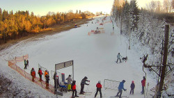 Kamera u nástupu na vlek svah A