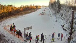 Kamera u nástupu na vlek svah A