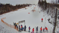 Kamera u nástupu na vlek svah A