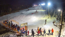 Kamera u nástupu na vlek svah A