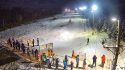 Kamera u nástupu na vlek svah A