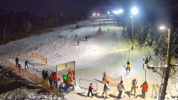 Kamera u nástupu na vlek svah A