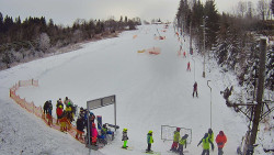 Kamera u nástupu na vlek svah A