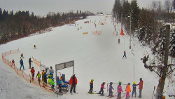 Kamera u nástupu na vlek svah A