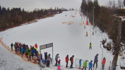 Kamera u nástupu na vlek svah A