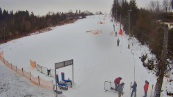 Kamera u nástupu na vlek svah A