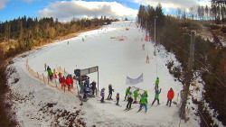 Kamera u nástupu na vlek svah A