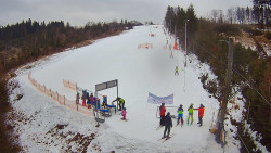 Kamera u nástupu na vlek svah A