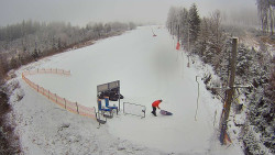 Kamera u nástupu na vlek svah A