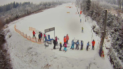 Kamera u nástupu na vlek svah A