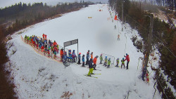 Kamera u nástupu na vlek svah A