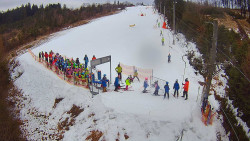 Kamera u nástupu na vlek svah A