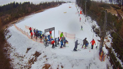 Kamera u nástupu na vlek svah A