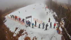 Kamera u nástupu na vlek svah A