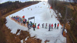 Kamera u nástupu na vlek svah A