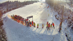 Kamera u nástupu na vlek svah A