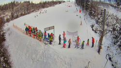 Kamera u nástupu na vlek svah A