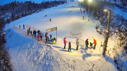 Kamera u nástupu na vlek svah A