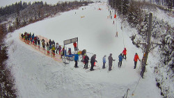 Kamera u nástupu na vlek svah A