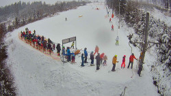 Kamera u nástupu na vlek svah A