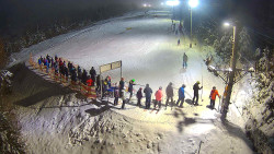 Kamera u nástupu na vlek svah A