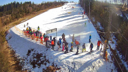 Kamera u nástupu na vlek svah A