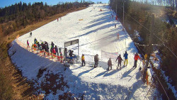 Kamera u nástupu na vlek svah A
