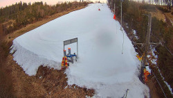 Kamera u nástupu na vlek svah A