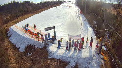 Kamera u nástupu na vlek svah A