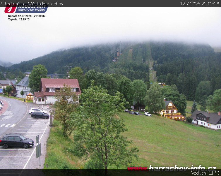 Město Harrachov - Střed města - 12.7.2025 v 21:02 Město Harrachov - Střed města - 12.7.2025 v 21:02
