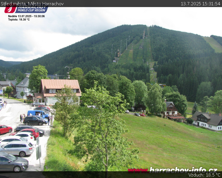 Město Harrachov - Střed města - 13.7.2025 v 15:31 Město Harrachov - Střed města - 13.7.2025 v 15:31