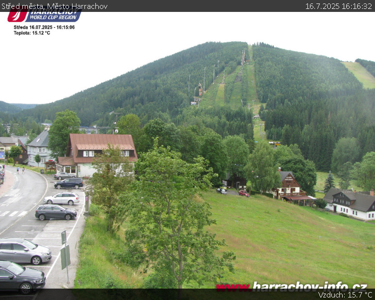 Město Harrachov - Střed města - 16.7.2025 v 16:16 Město Harrachov - Střed města - 16.7.2025 v 16:16
