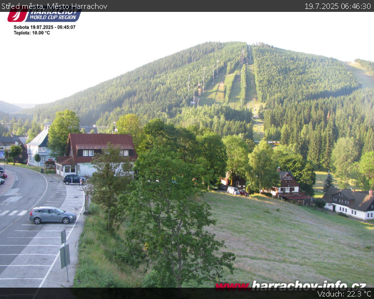 Město Harrachov - Střed města - 19.7.2025 v 06:46