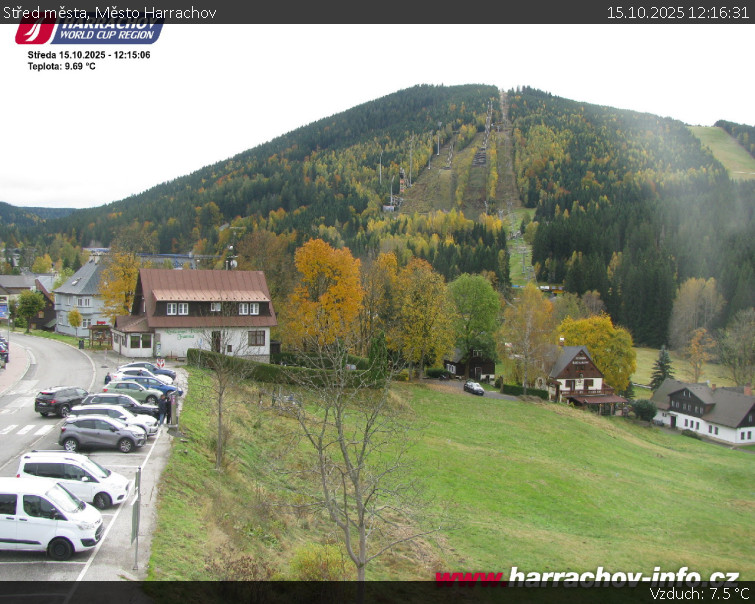 Město Harrachov - Střed města - 15.10.2025 v 12:16 Město Harrachov - Střed města - 15.10.2025 v 12:16