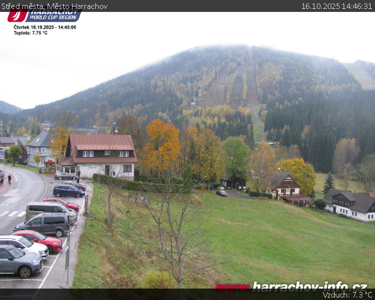 Město Harrachov - Střed města - 16.10.2025 v 14:46 Město Harrachov - Střed města - 16.10.2025 v 14:46