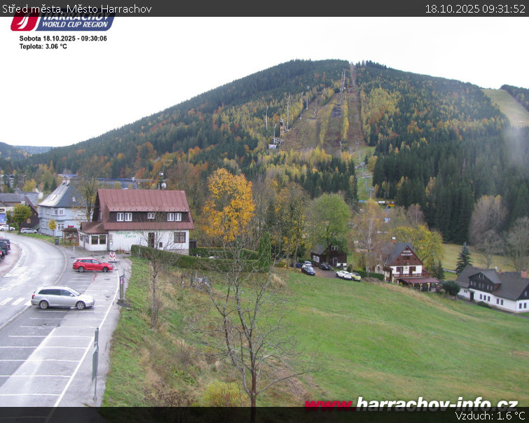 Město Harrachov - Střed města - 18.10.2025 v 09:31 Město Harrachov - Střed města - 18.10.2025 v 09:31