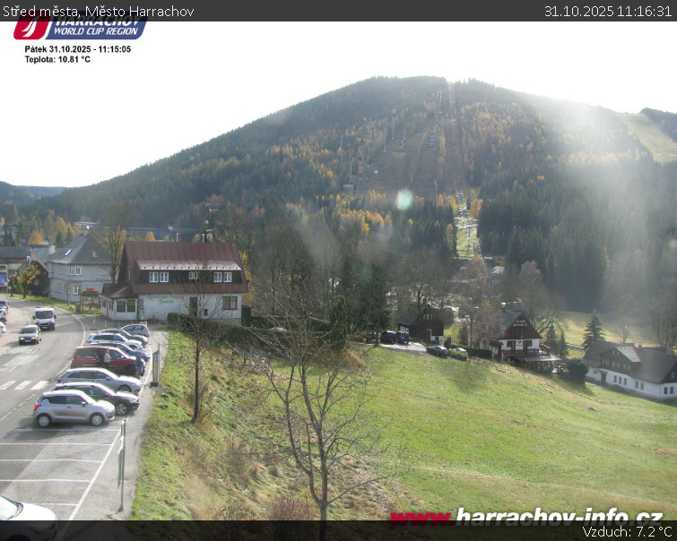 Město Harrachov - Střed města - 31.10.2025 v 11:16 Město Harrachov - Střed města - 31.10.2025 v 11:16